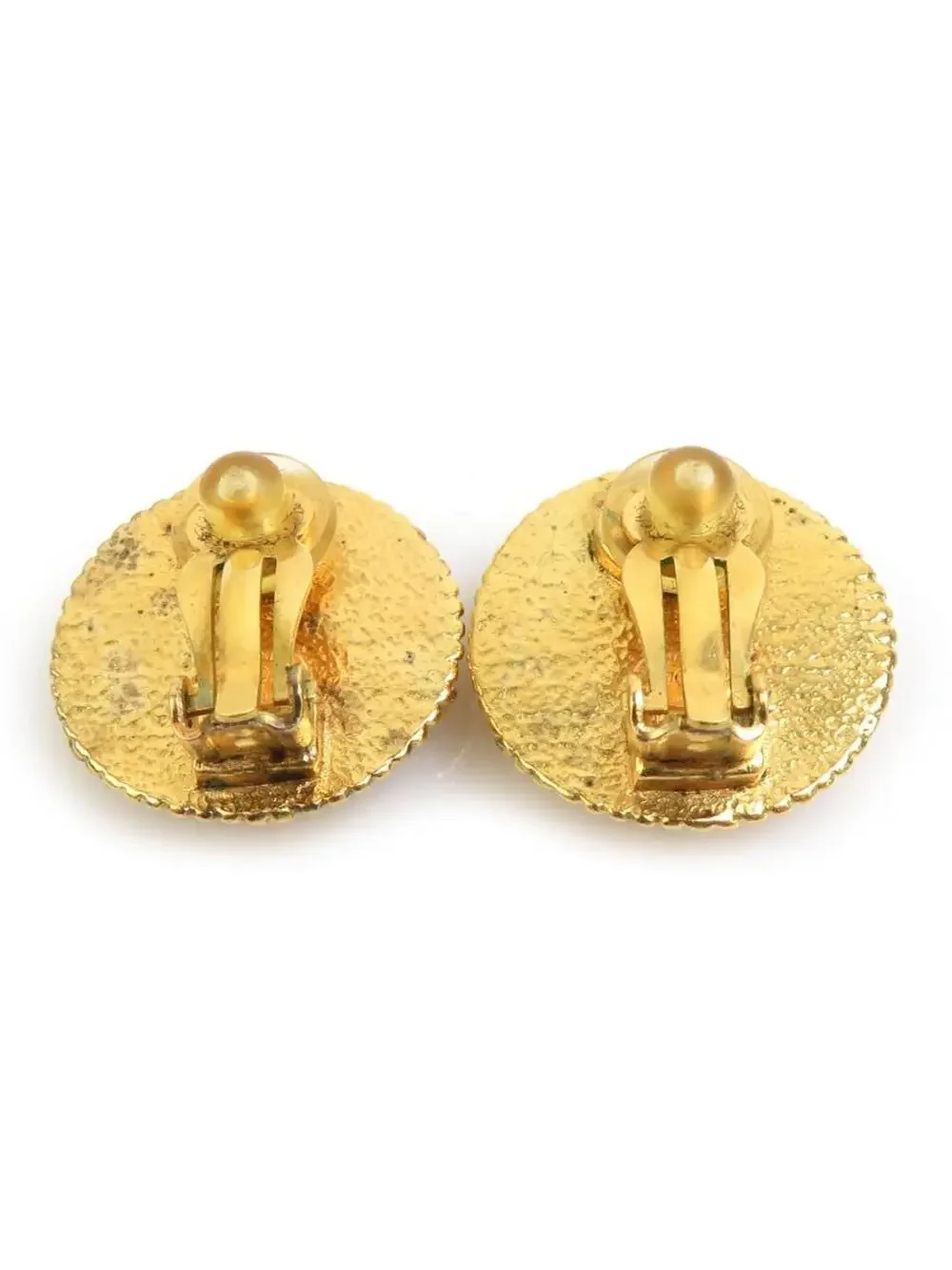Auth Chanel Vintage Cc Logo Clip On #302845C34B